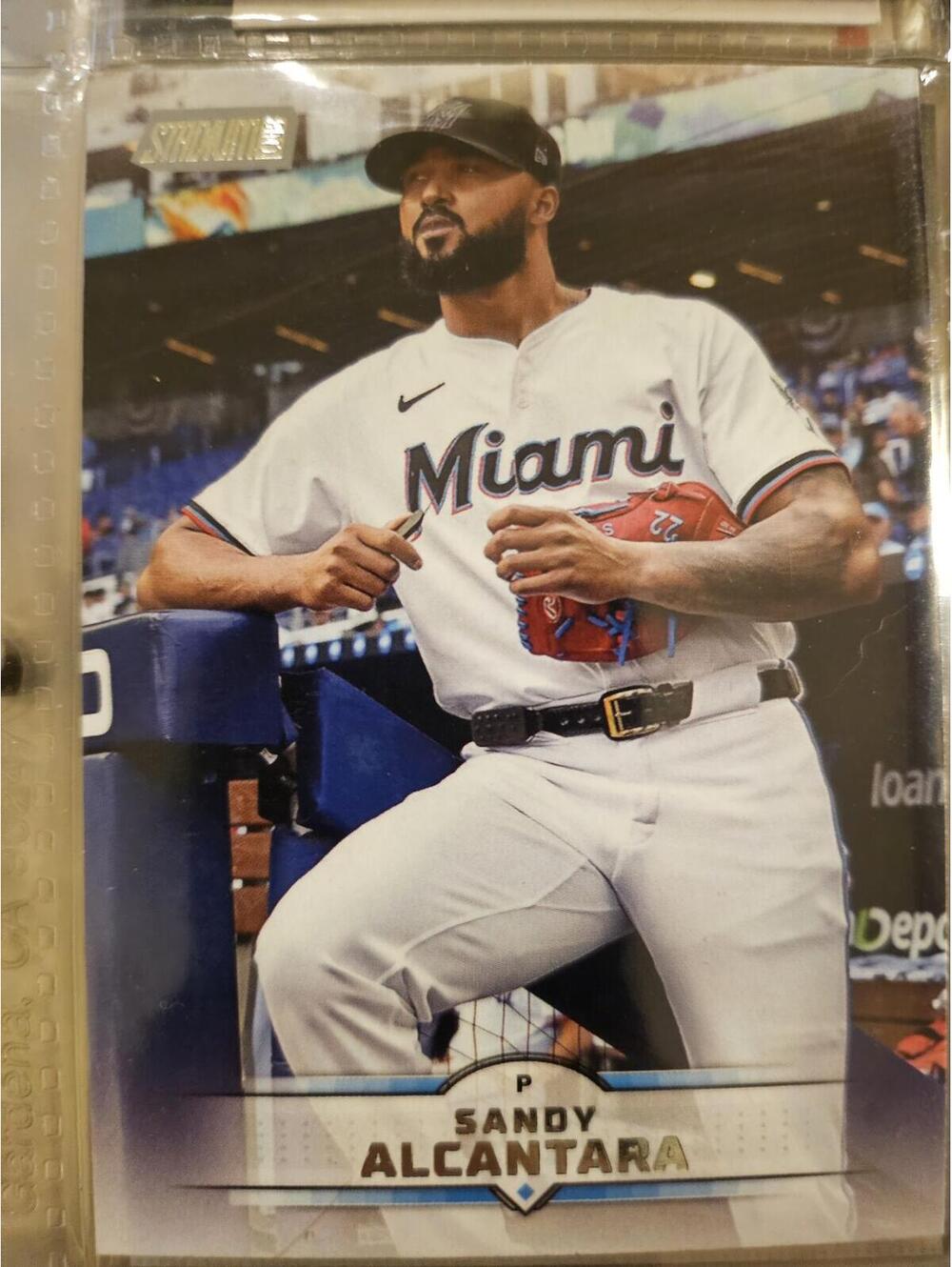 Sandy Alcantara- 2025 Stadium Club  #120 - Marlins - RAW Mint